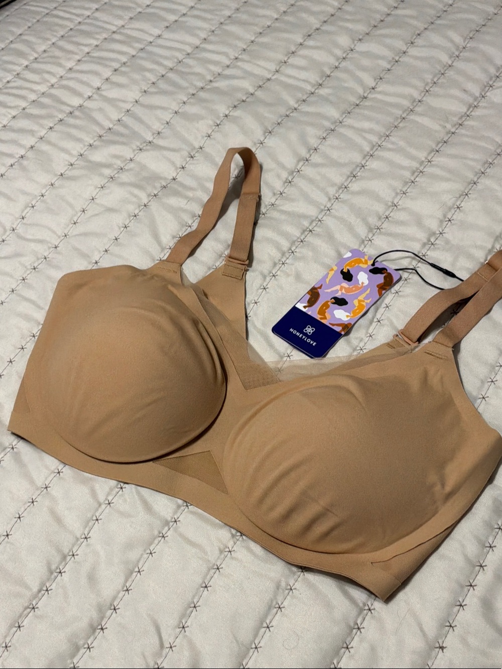 Honeylove Nude Tan Full Coverage Support Bra